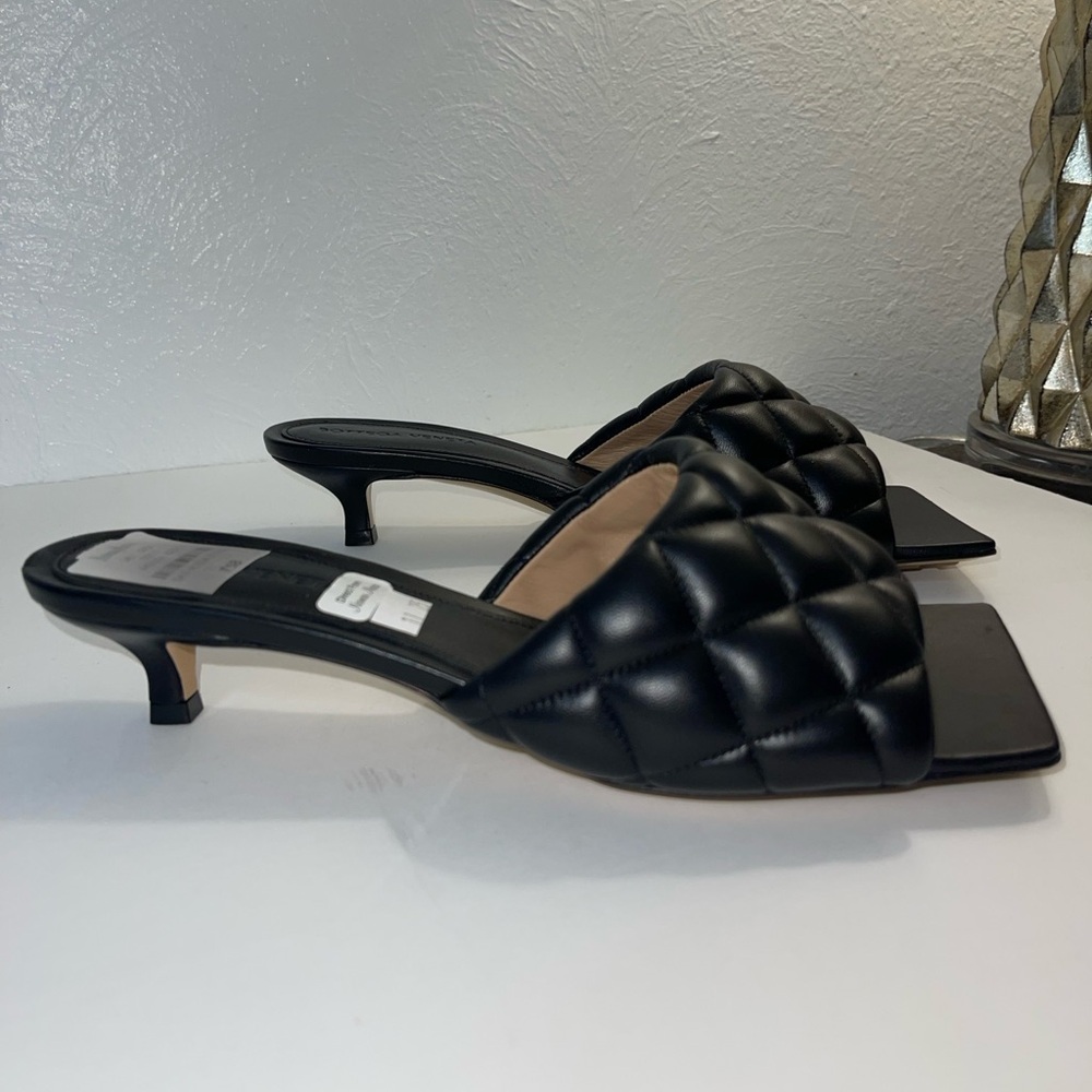 NWT Bottega Padded Mule Black - Picture 8 of 14
